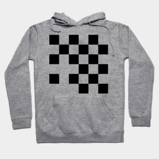 checkboard geometric design Hoodie